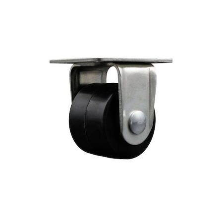 Service Caster Low Profile Polyolefin 2-1/2'' Wheel Top Plate Rigid Caster SCC-04R25175-POR